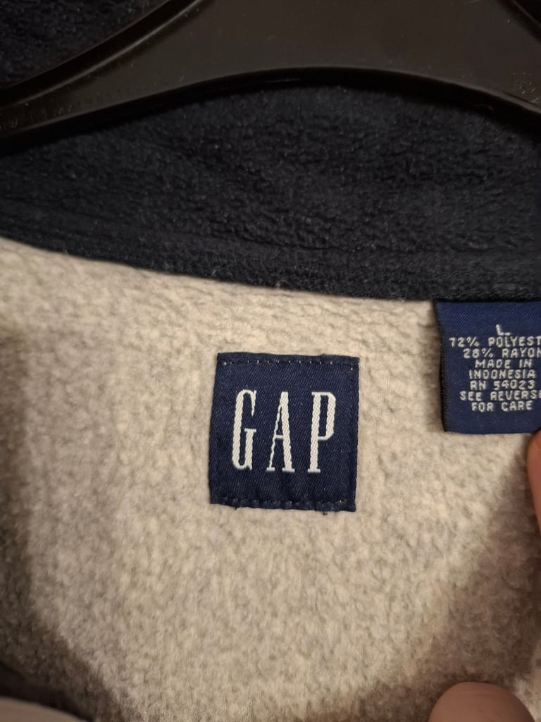 GAP vintage fleece quarter zip sweatshirt large 