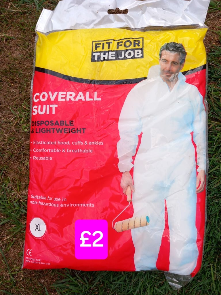 image for Disposable coverall suit, XL