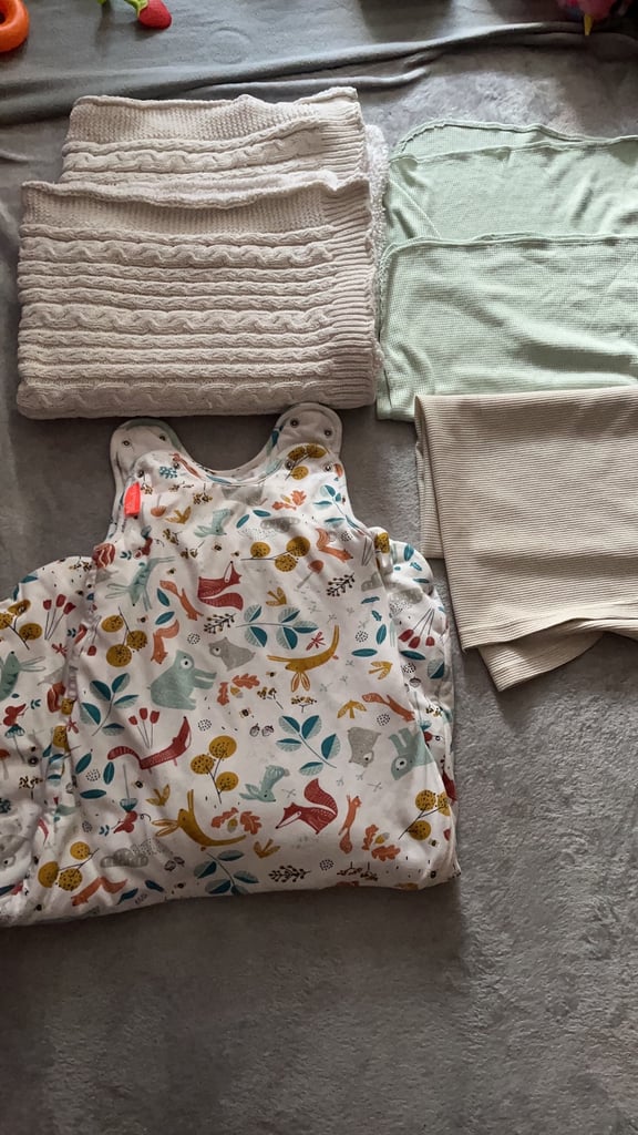 Folk &Thread baby sleep bag(3-18)months x3 blanket 
