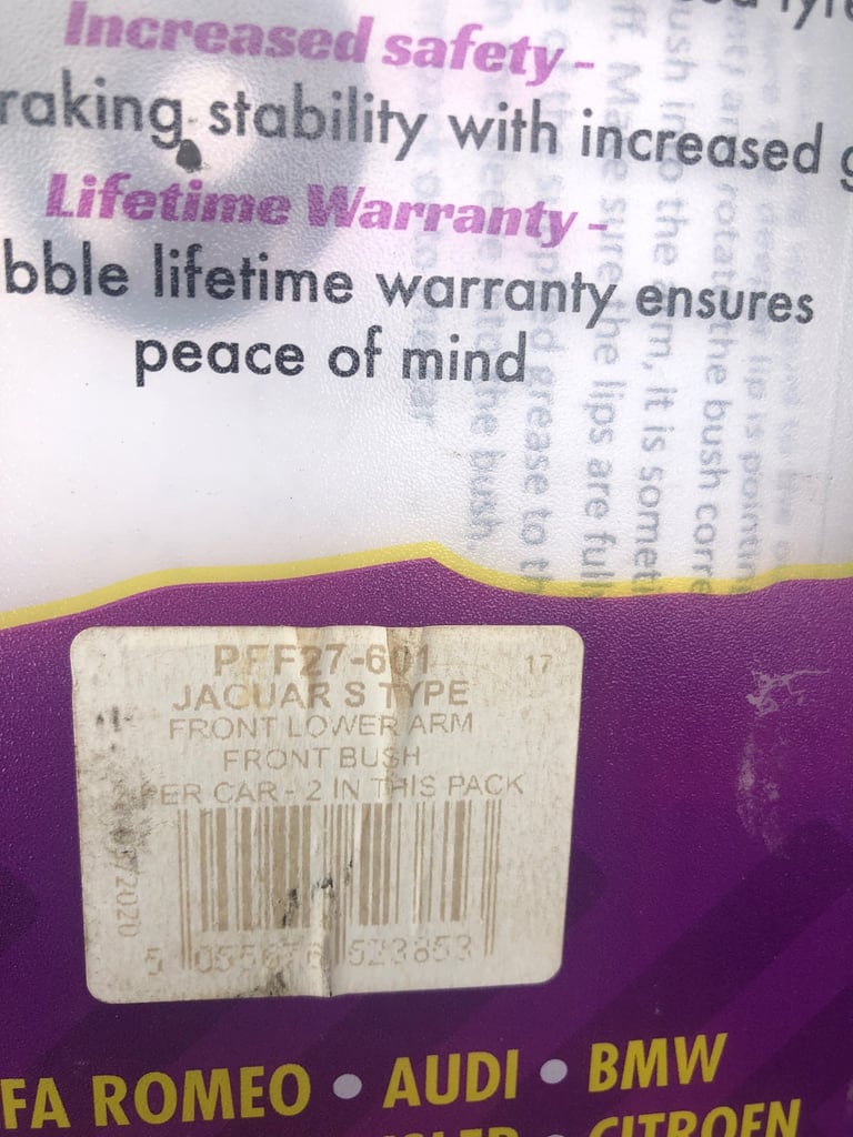 Jaguar S-Type: PowerFlex Poly-Bushes