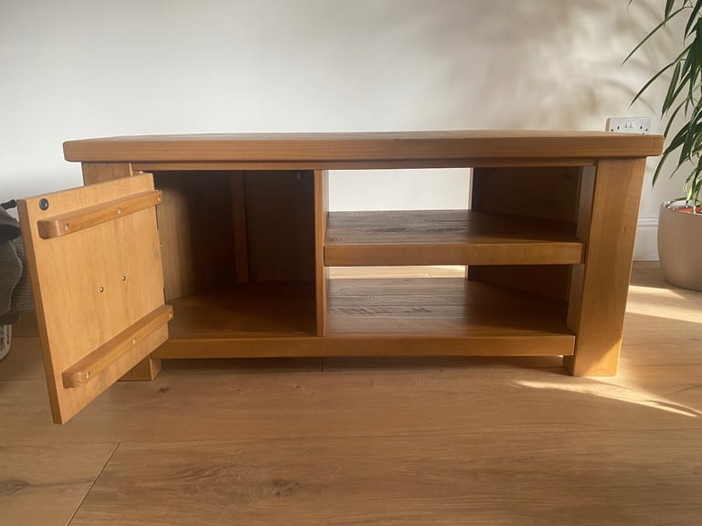 Next oak corner tv unit