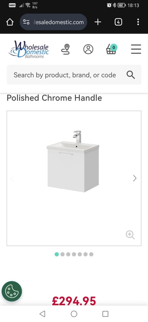 image for Wholesale domestic napoli wall hung vanity unit new