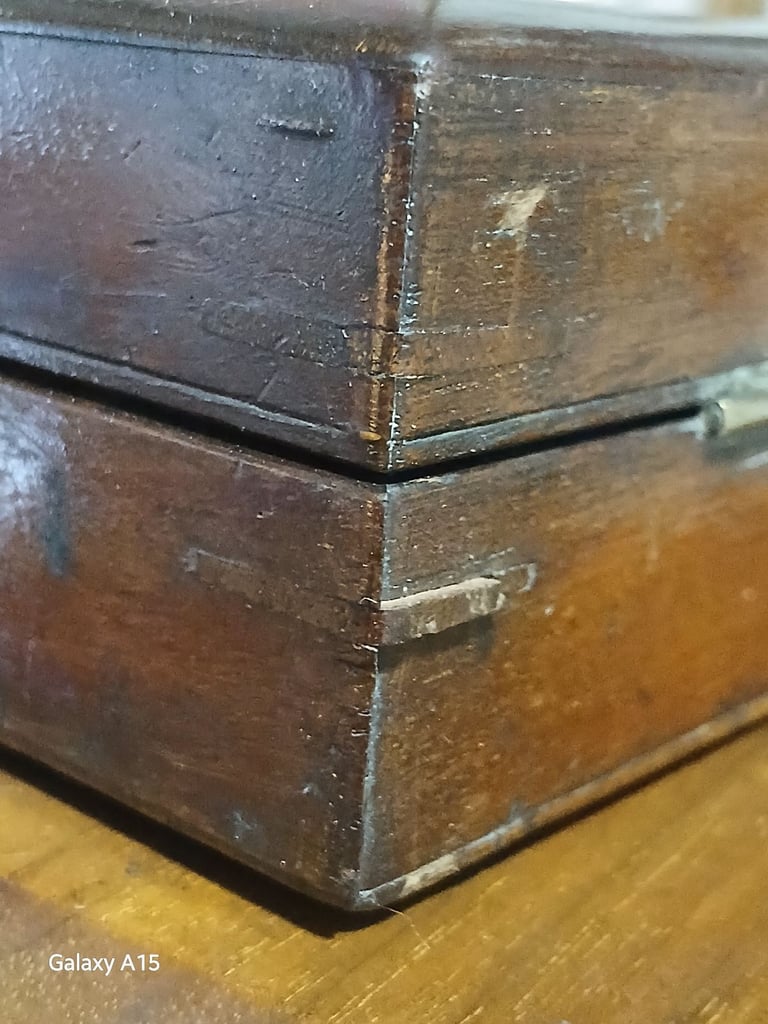 1890 Victorian Mahogany Trinket Box/Case