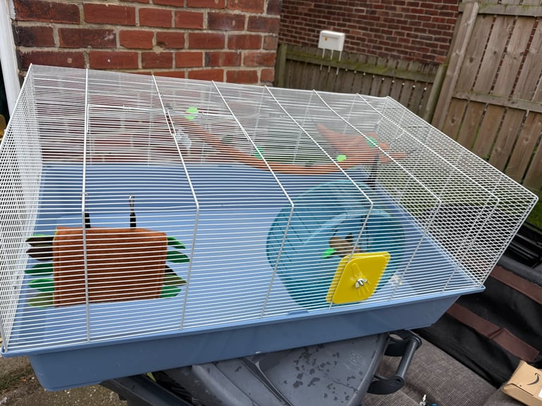 image for large small rodent cage with accessories £40