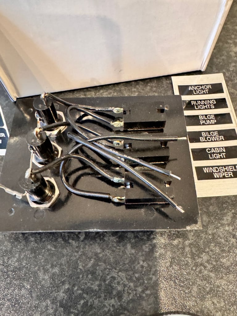 control switch panel boat / camper