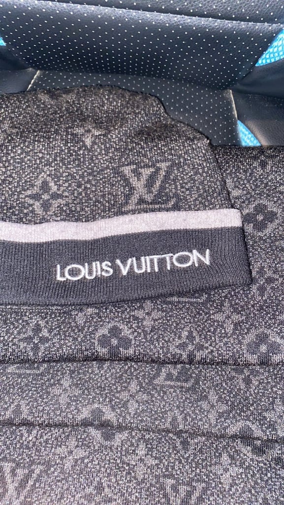 Black Louis Vuitton hat & scarf, in Headington, Oxfordshire