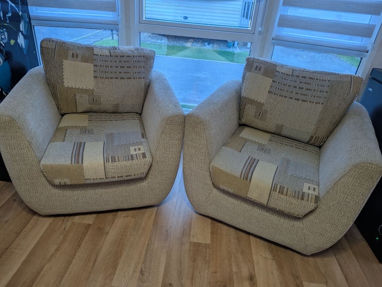 Sofa bed and chairs 