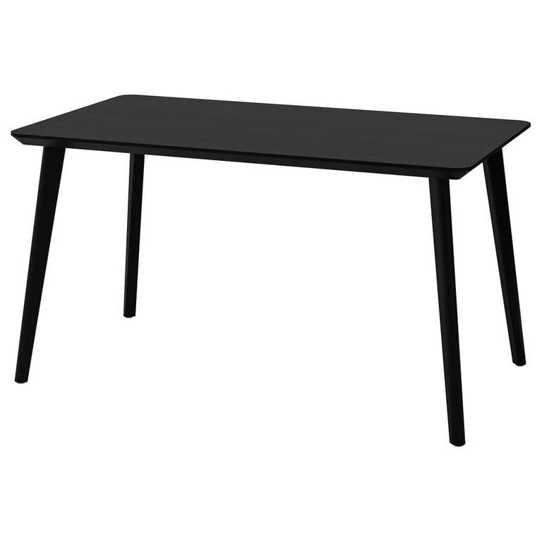 image for IKEA LISABO Black Dining Table 