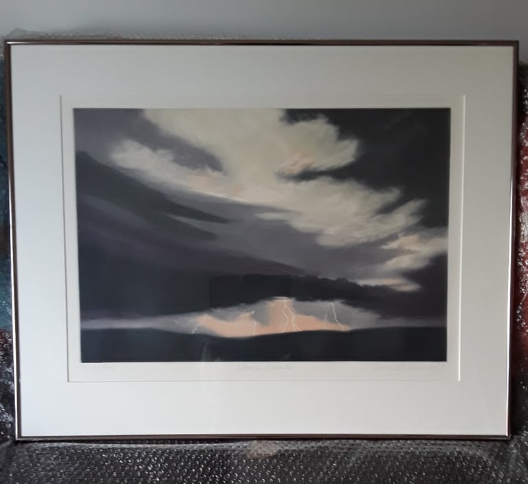 Susan Jameson Framed picture - 'Storm Clouds' 'Artists Proof'