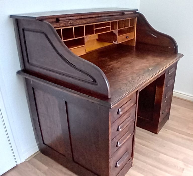 image for Antique roll top desk