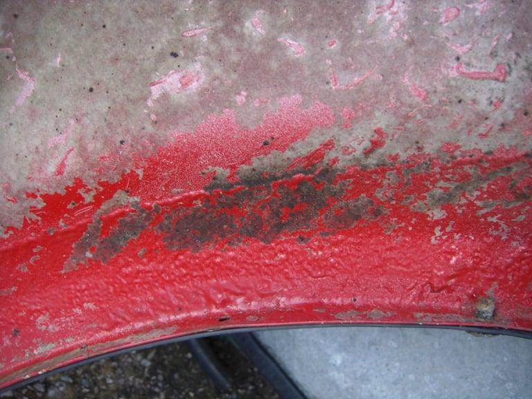 VW GOLF MK2 FRONT RIGHT WING RED