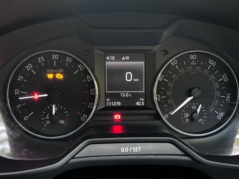 SKODA OCTAVIA ELEGANCE TDI CR 2014 FOR SPARES AND REPAIRS, COOLANT ISSUE