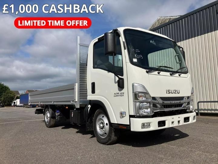NEW ISUZU GRAFTER DROPSIDE/FLATBED BODY TRUCK 3.5t N35.125S LWB - £28,997 + Vat