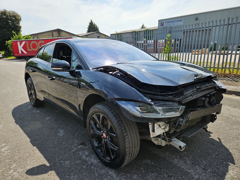 2021 71 Jaguar I-PACE 294kW EV400 Black 90kWh Auto 11kW Charger Damaged Salvage