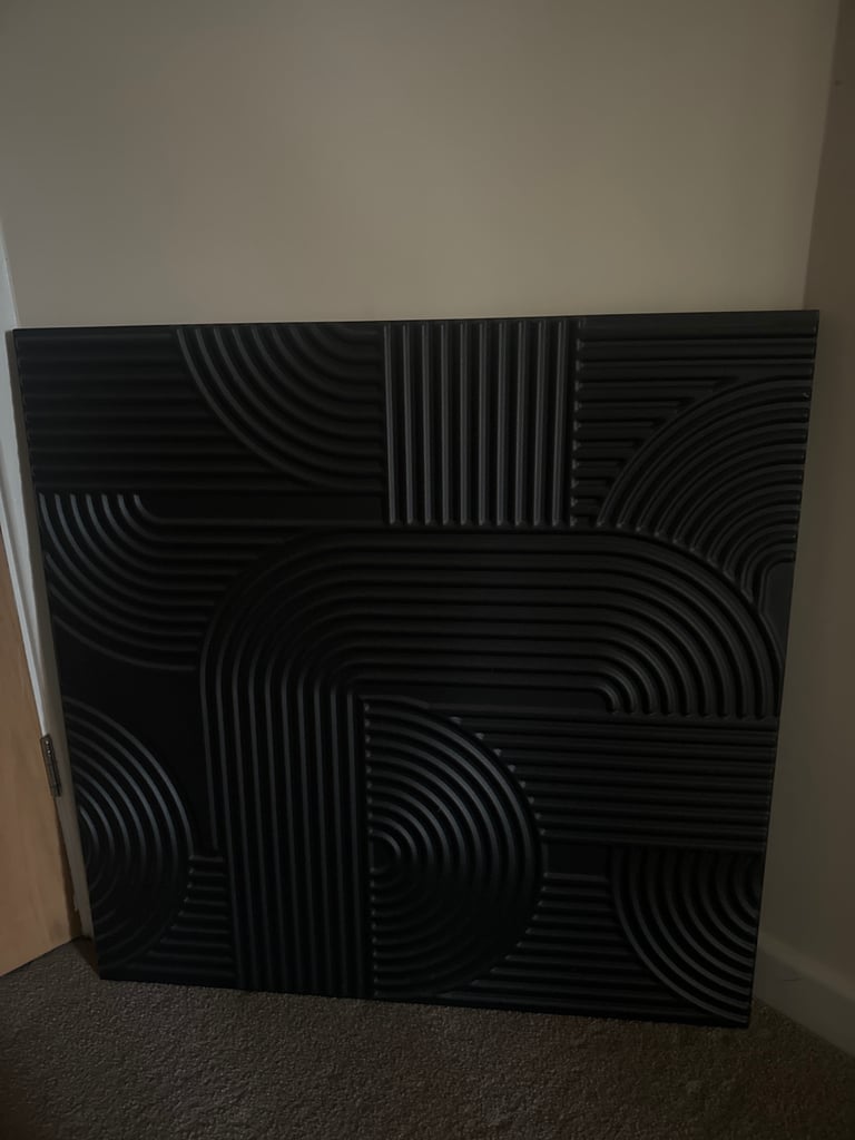 Metal embossed 3D wall art