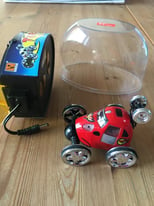 Mini Turbo Somersaulting Radio Remote Control Car - red