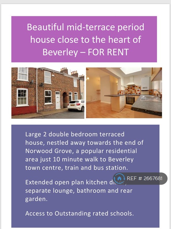 2 bedroom house in Norwood Grove, Beverley, HU17 (2 bed) (#2667681)