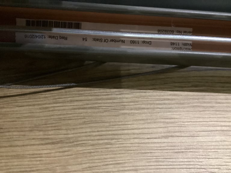 Dark grey aluminium Venetian blind VGC free Sandhurst GU47