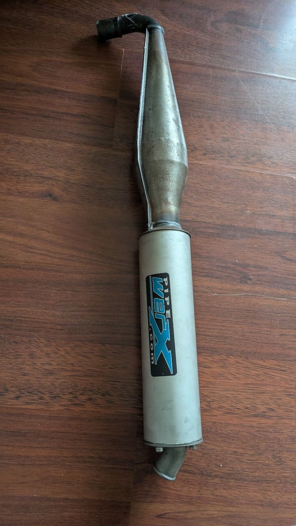 Mini bike race exhaust 
