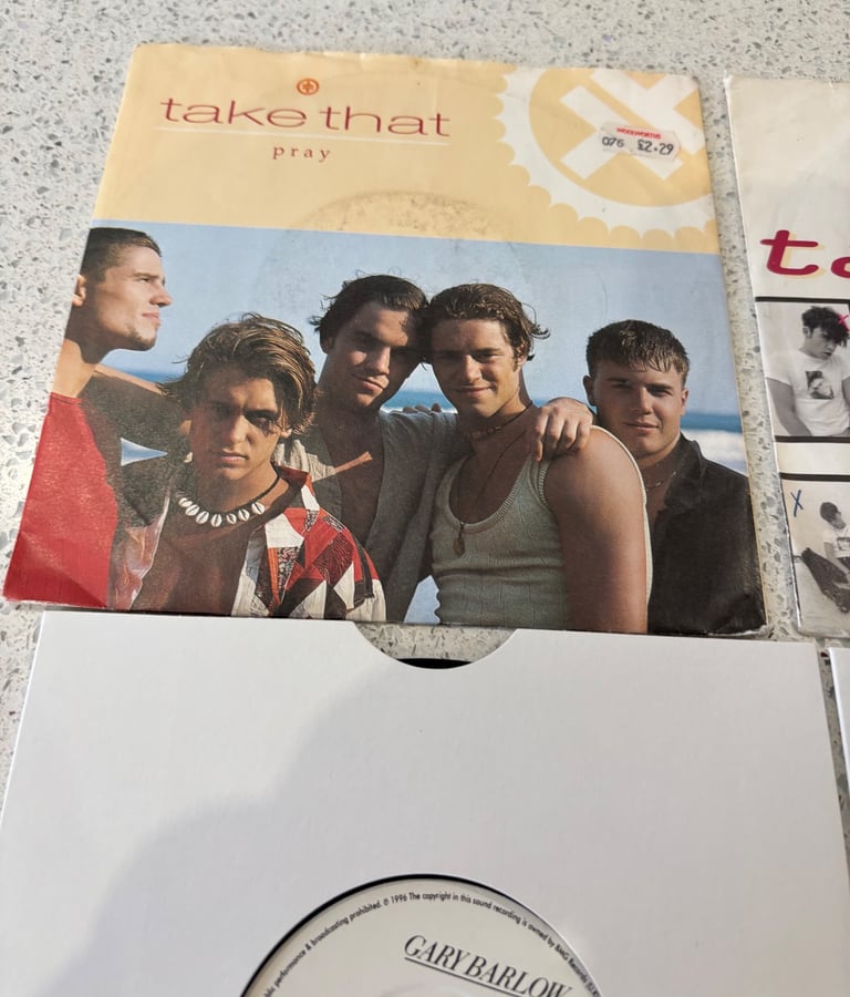 Take that & related artists 7 inch vinyl job lot 