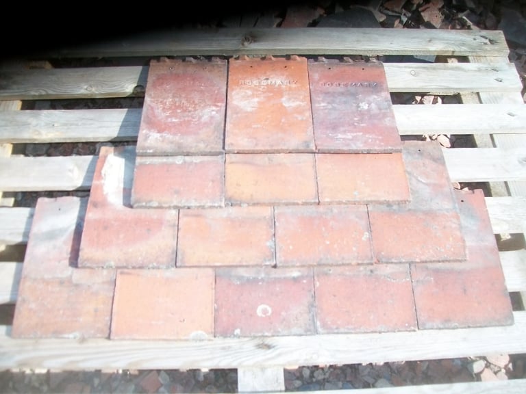 Rosemary roof tiles   50p each     slates chimney pots ridges etc 