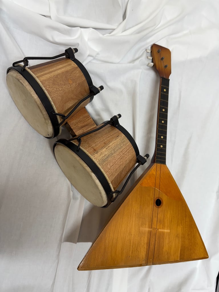image for RUSSIAN BALALAIKA .I BELIEVE -AND BONGO DRUMS 