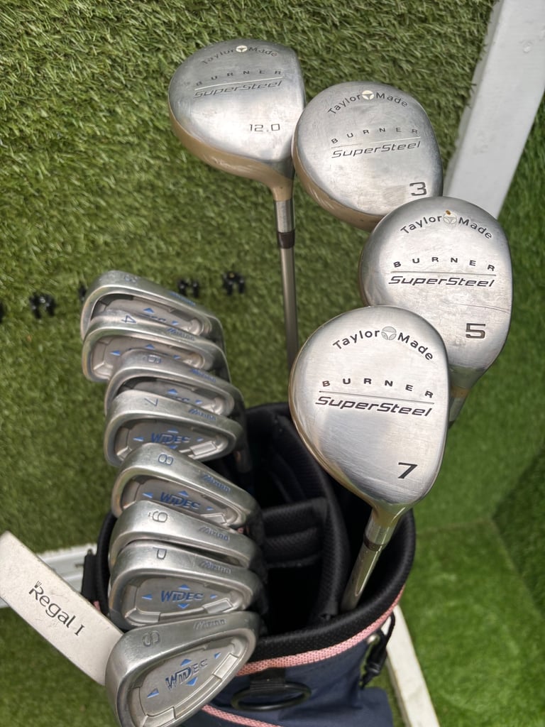 Mizuno & TaylorMade Ladies Golf Set – Burner SuperSteel + Widec Series