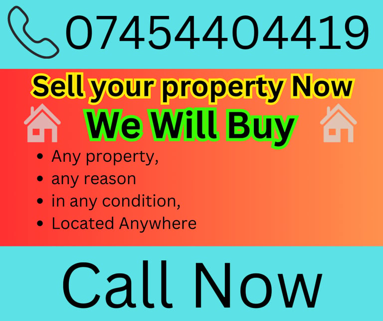 Your property Will Be Bought!