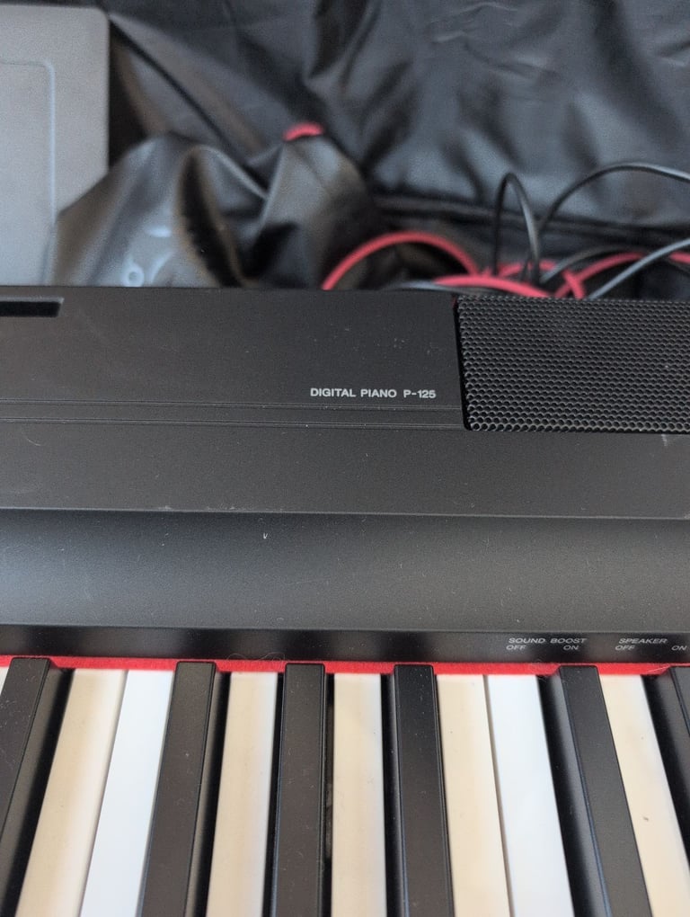 Yamaha P-125 digital piano with carry case 