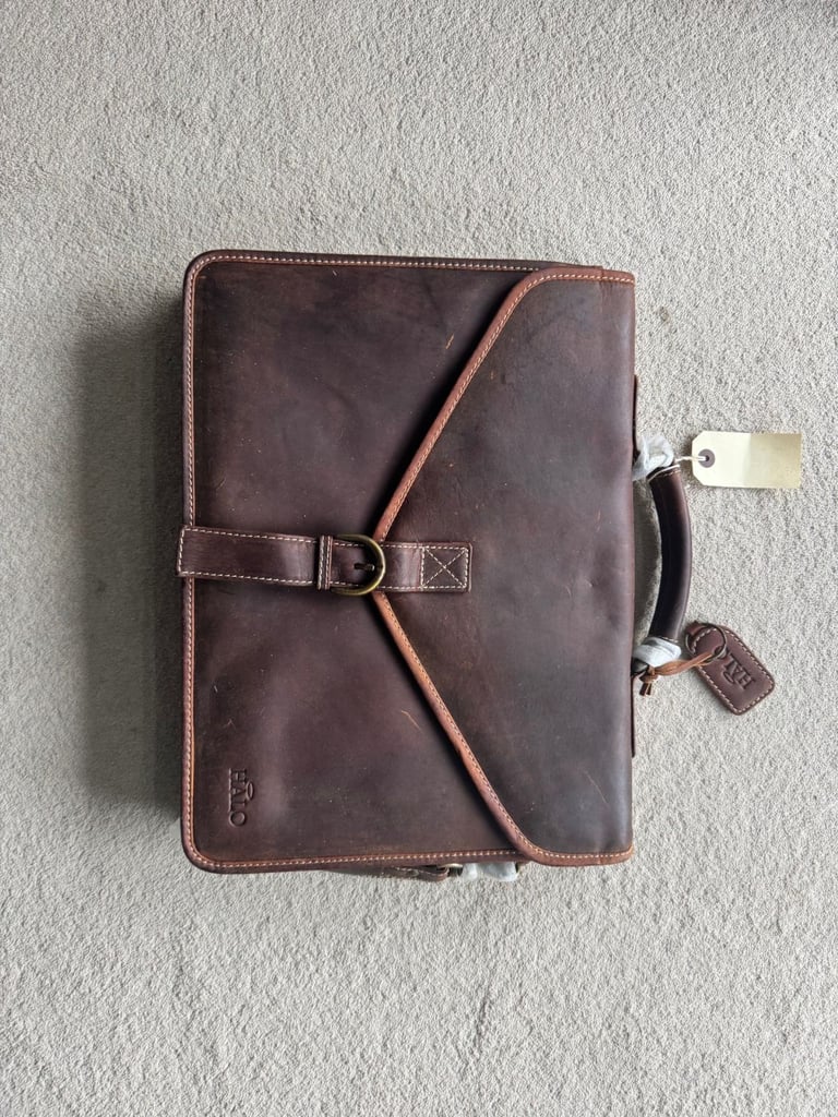 image for Mens Leather Briefcase (BMWT)