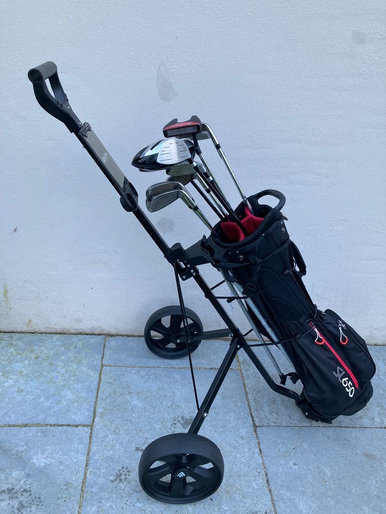 image for Left Handed MacGregor CG-3000 Golf club set, Masters Golf Bag and Trolley plus extras.