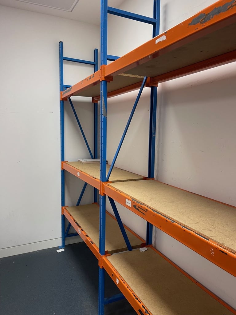 Used Linked Heavy Duty Racking Shelving by 2.400mm Tall x 1220mm Wide 400mm Deep - Open to offers