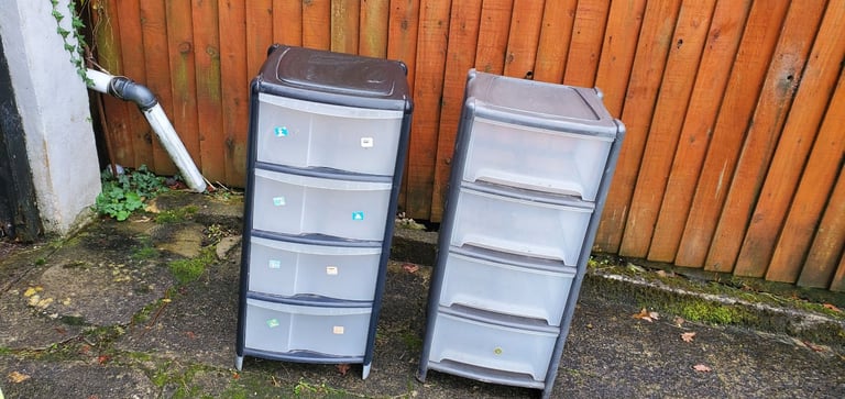 image for Storage drawer units x 2
