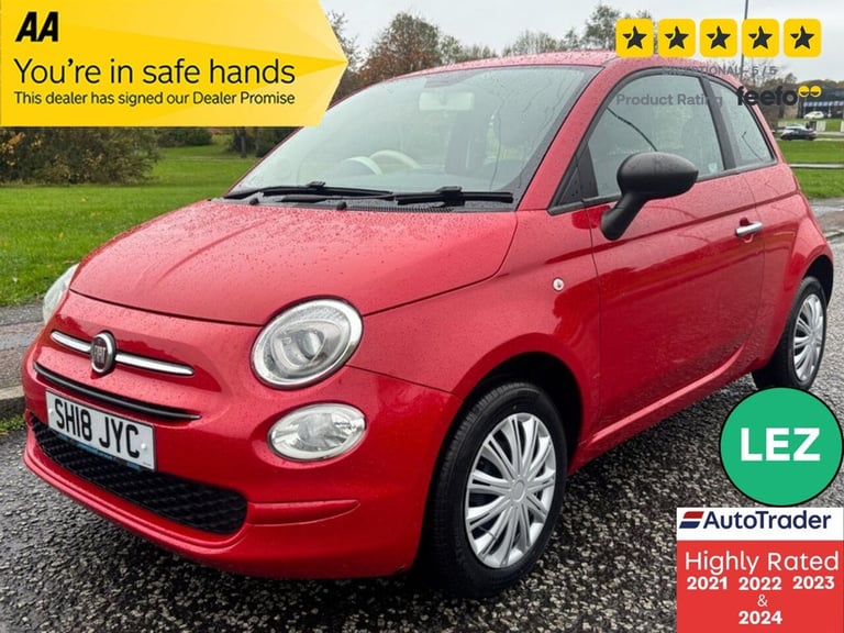 2018 Fiat 500 1.2 Pop Hatchback 3dr Petrol Manual Euro 6 (s/s) (69 bhp) Hatchback Petrol Manual