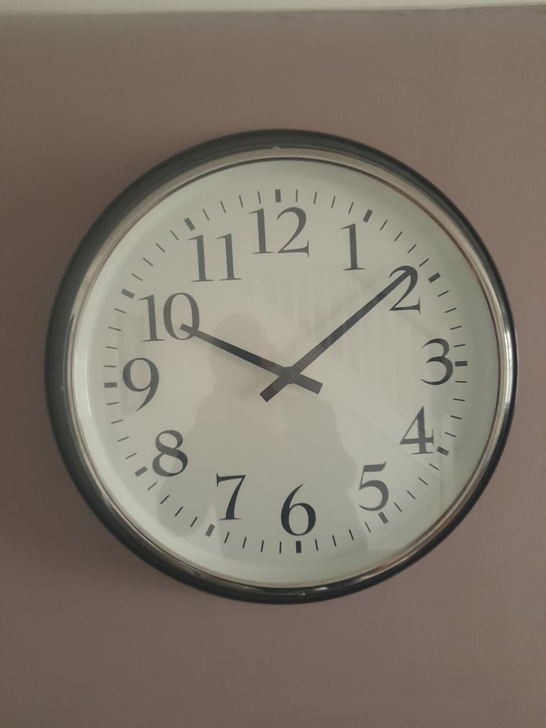 image for Large Ikea BRAVUR Wall Clock . 59 Cms Diameter . RRP £50.00 . 