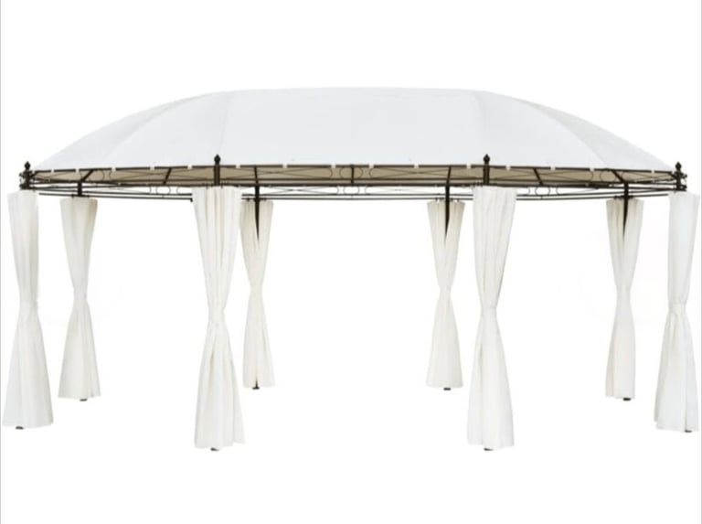 image for (RRP £450) Brand New Still Boxed Huge Gazebo Cream White 530x350x265 cm