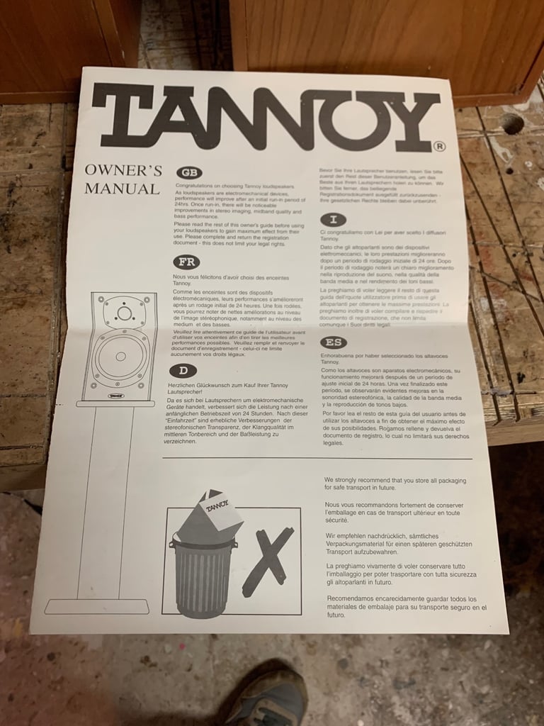 Tannoy Revolution R3 Floorstanding Speakers. WHF? Award Winners