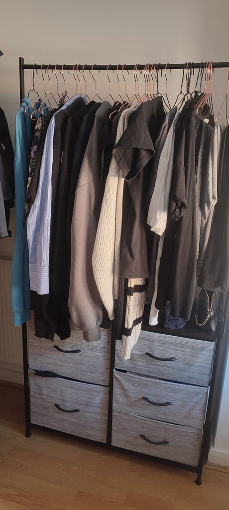 image for Clothes Hanging Rail with Drawers 