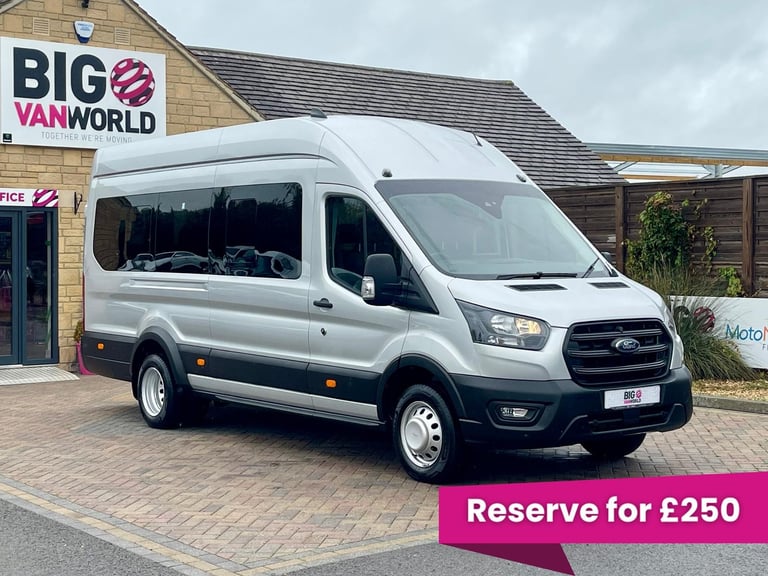 image for Ford TRANSIT 460 TDCI 165 L4H3 TREND ECOBLUE 17 SEAT BUS HIGH ROOF DRW RWD