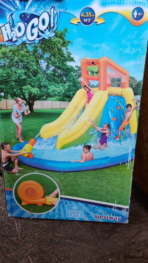Kids inflatable water slide