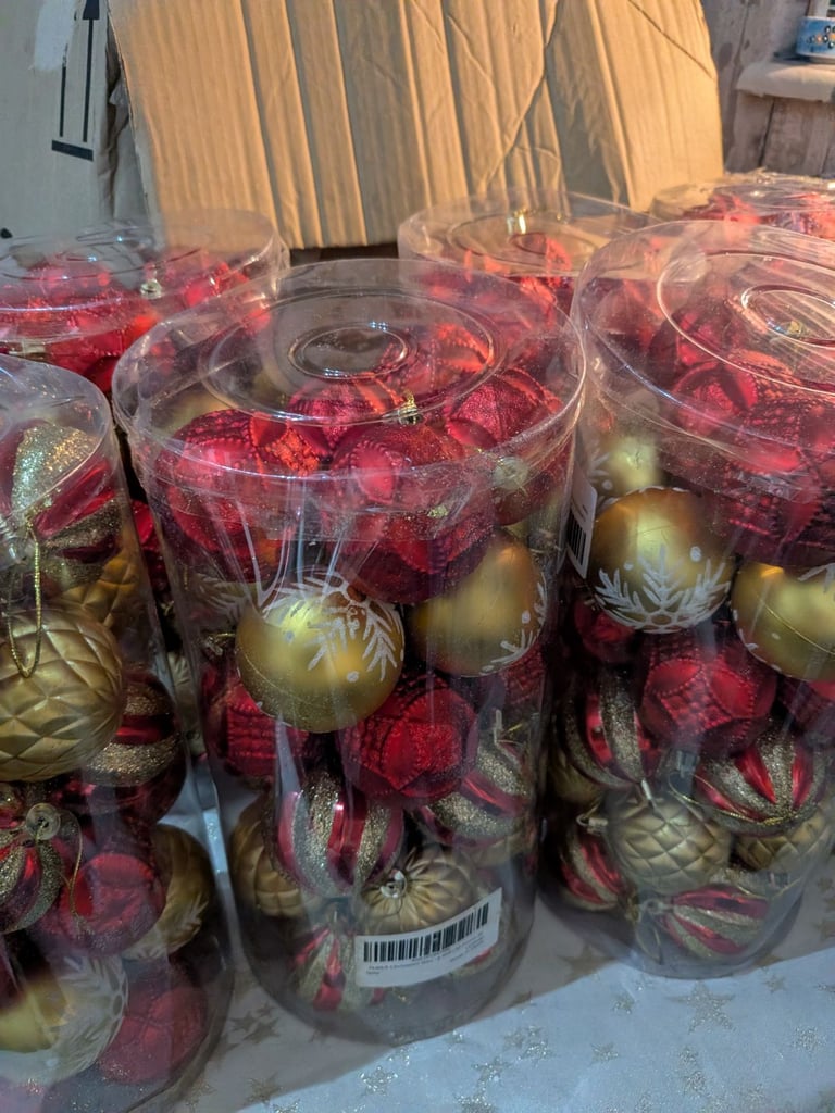 image for Joblot of Christmas baubles 