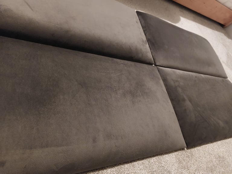 Head board for Double Bed Padded Dark Grey