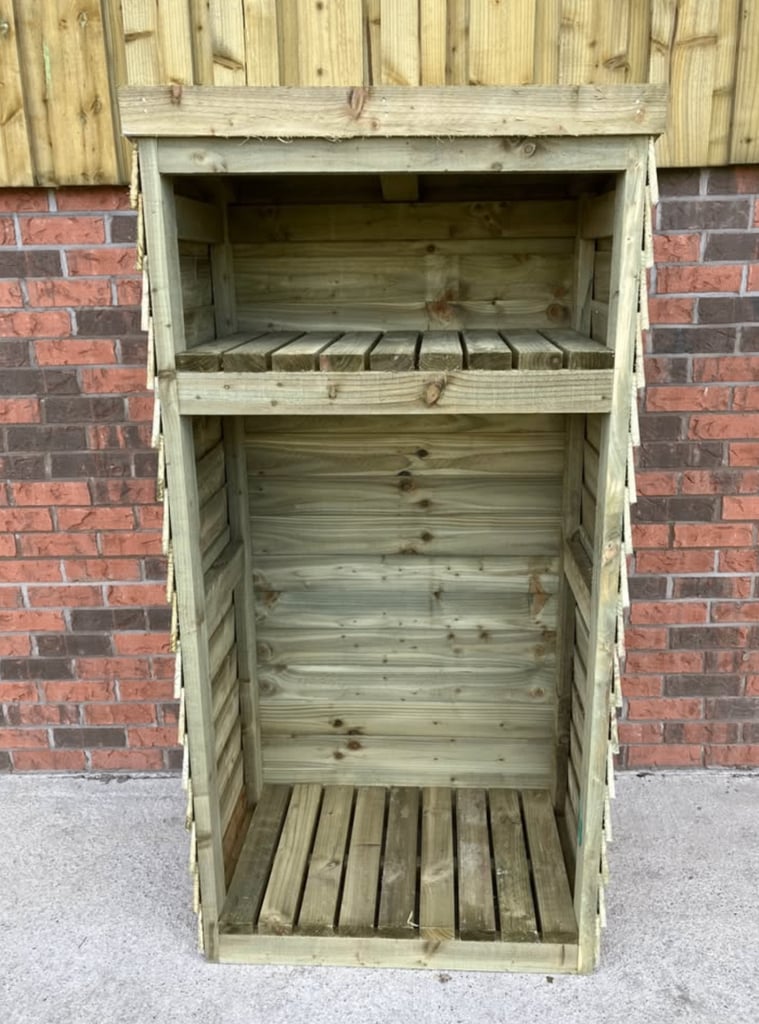 LOG STORE SHED SUPER HEAVY DUTY TIMBER FIREWOOD STORAGE £125 FREE LOCAL DELIVERY BURNLEY