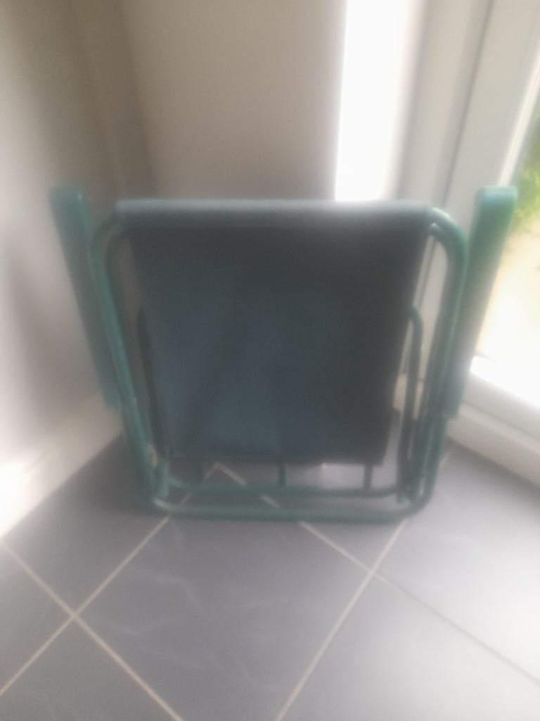 Small Garden Chair And Black Ceiling Shade . £3 Each  