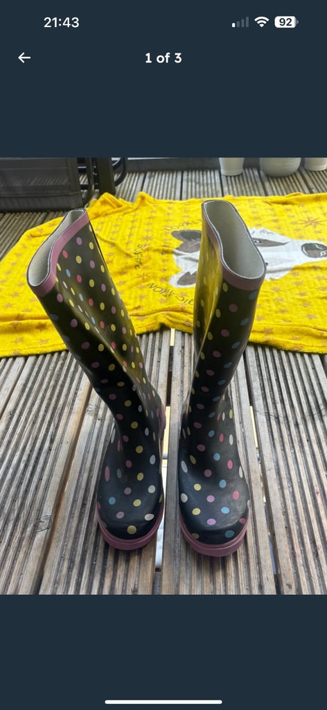 Wellington boots size 7, £5, Acton, W3 8FG