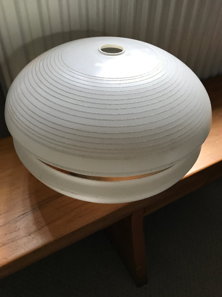 Large Vintage Glass Lampshade