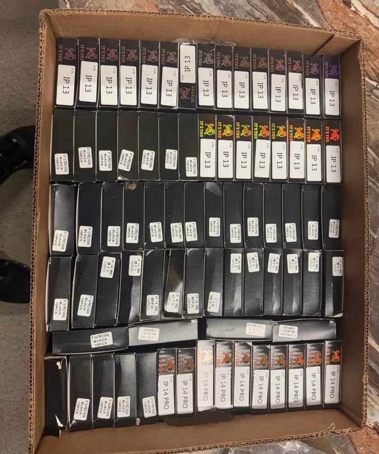 image for Joblot iPhone glass screen protector 