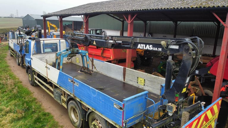 2013 DAF CF75.310 26T DROPSIDE WITH HMF 1430 CRANE / HIAB / FREIGHT