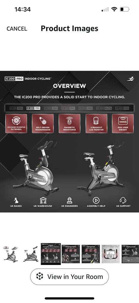 Indoor Exercise Bike - half price - home clearance sale