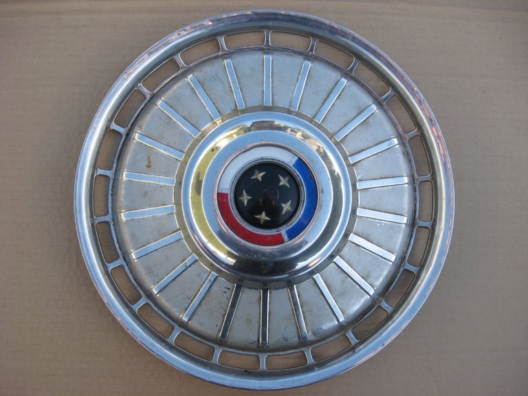 4x FORD Zodiac Zephyr Mk4 hub caps 14-inch wheel trims 1966-1972